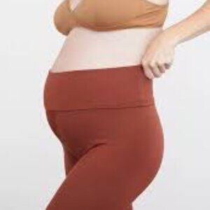Storq Maternity Leggings in Cinnamon
